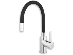 Drezová stojanková batéria Ferro Chrom/Čierna