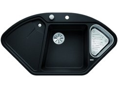 Granitový dřez Blanco DELTA II-F InFino antracit s excentrem