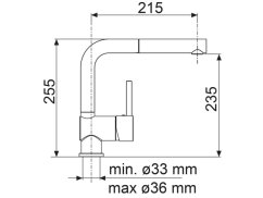 Dřezová baterie Sinks MIX 3 P - N6 Nanoblack Dřezová baterie Sinks MIX 3 P - N6 Nanoblack