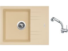 Set Sinks LINEA 600 N Sahara + baterie Sinks MIX 3 S Chrom Set Sinks LINEA 600 N Sahara + baterie Sinks MIX 3 S Chrom
