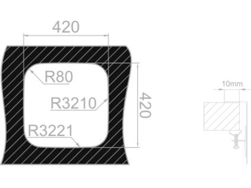 Nerezový dřez Sinks BAHIA 440 V 0,8mm trojmontáž leštěný