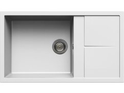 Granitový dřez Elleci Unico 410 White K96