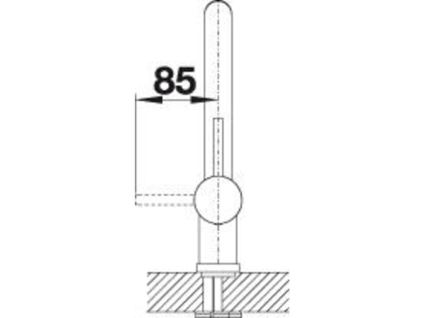 Dřezová baterie Blanco LINUS chrom beztlaková