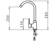 Kuchyňská baterie Pyramis Bello Duo nákres