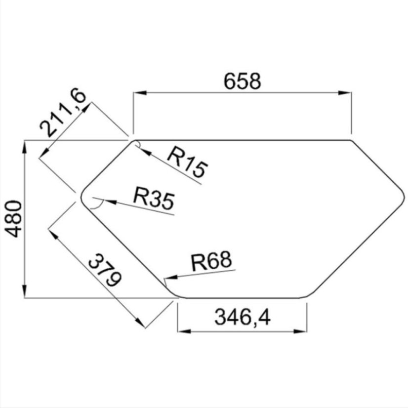Granitový drez Elleci Ego Corner G68