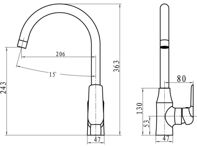 Drezová batéria Nobless Tina chrom 38714.0