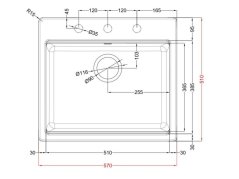 Granitový drez Elleci Time 105 G48