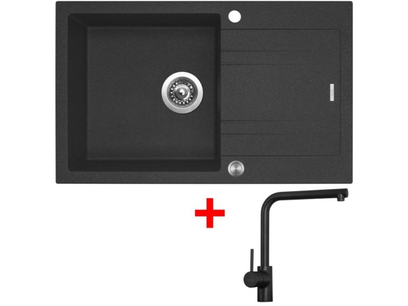 Sinks LINEA 780 XC Granblack + Elka čierná matná