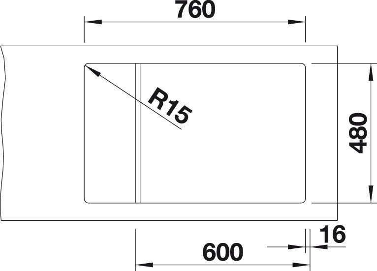 Granitový dřez Blanco ELON XL 6 S Šedá vulkán