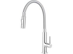Dřezová baterie Novaservis 70730.0S s šedým ramenem