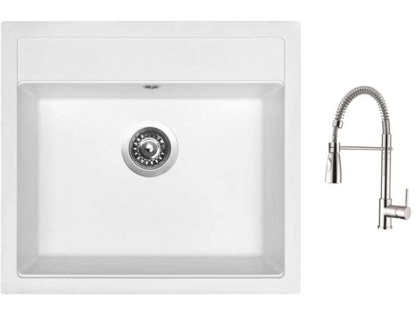 Set Sinks SOLO 560 Milk + baterie Sinks MIX 35 PROF S chrom