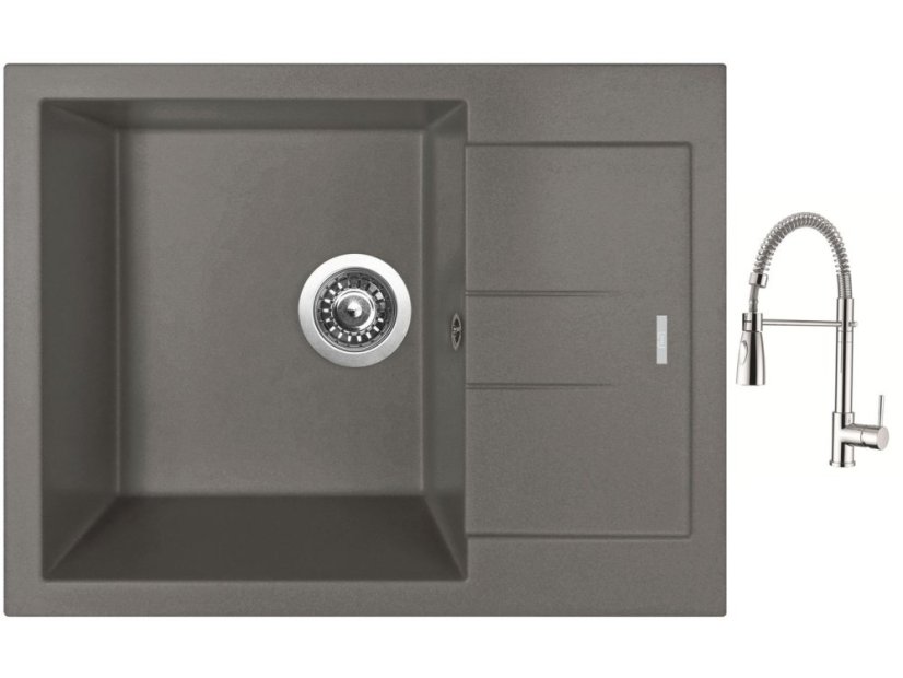 Set Sinks AMANDA 650 Truffle + baterie Sinks MIX 35 PROF S chrom