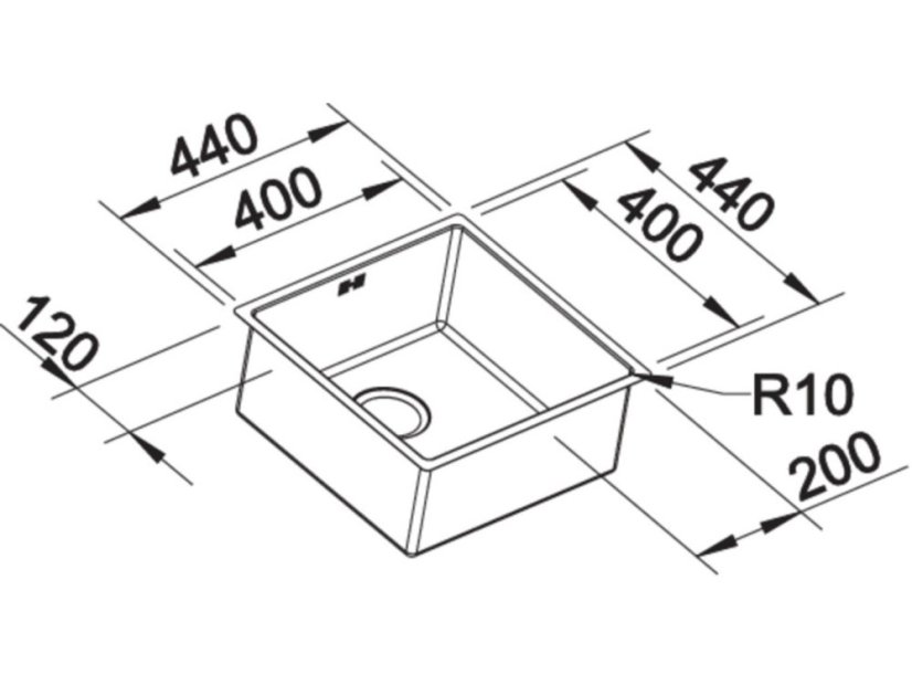 Nerezový drez Blanco CLARON 400-U InFino Nerez durinox