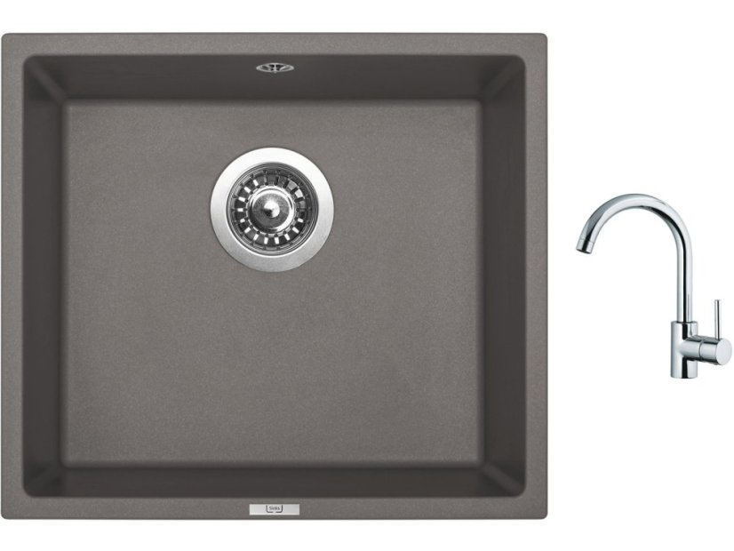 Set Sinks FRAME 457 Truffle + baterie Sinks MIX 35 chrom