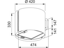 Digestoř Franke FSMS WALL F42 BK MATT