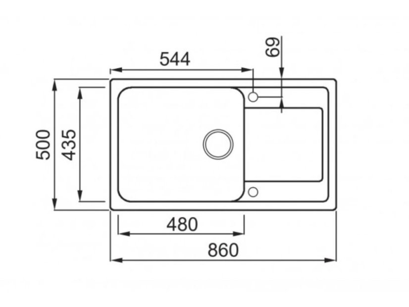 Granitový drez Elleci Life 410 G40