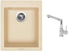 Set Sinks CUBE 410 Sahara + baterie Sinks MIX 350 P chrom