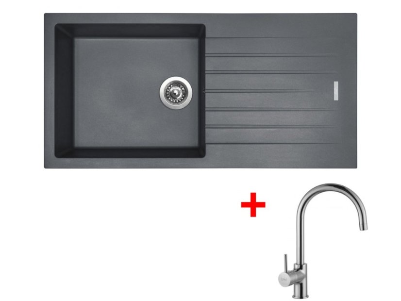 Set Sinks Perfecto 1000 Titanium + Vitalia