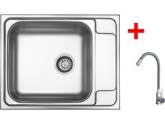 Sinks GRAND 630 + ELASTA nerez/sivá