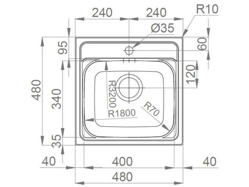 Set Sinks MANAUS 480 V matný + batéria Sinks batéria CASPIRA chróm
