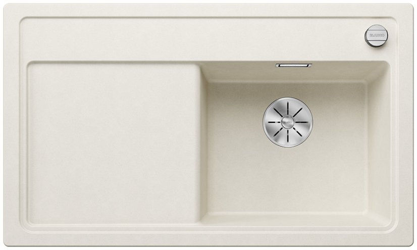 Granitový drez Blanco ZENAR 45 S Biela soft, pravý
