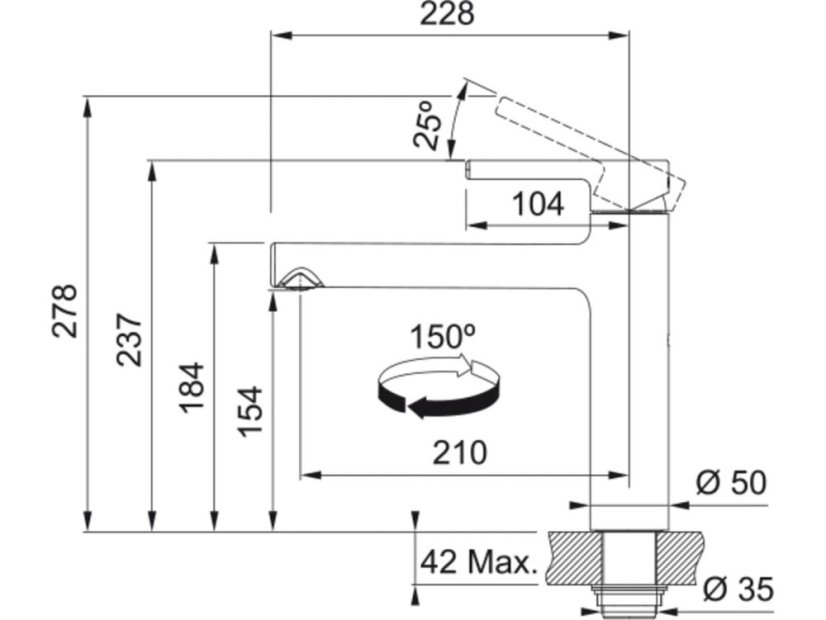 Dřezová baterie Franke FP 0095.031 Centro Chrom