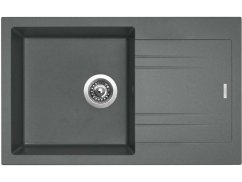 Set Sinks Linea 780 Titanium + Elka čierná matná