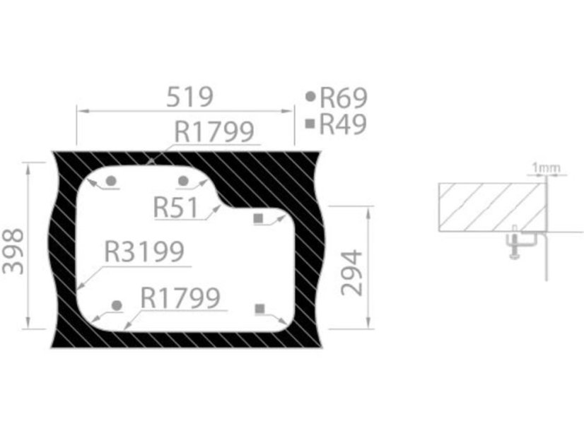 Nerezový dřez Sinks DUO 571.1 V pravý leštěný
