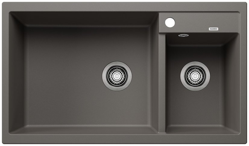 Granitový drez Blanco METRA 9 sivá vulkan