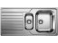 Nerezový dřez Blanco DINAS 6 S nerez kartáčovaný bez excentru