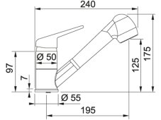 Granitová baterie Franke FC 9547.085 Pískový melír