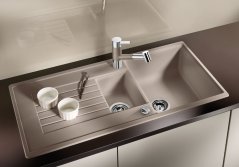Granitový drez Blanco ZIA 6 S biela soft s excentrom