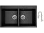 Set Sinks AMANDA 860 DUO Metalblack + baterie Sinks MIX 35 PROF S chrom
