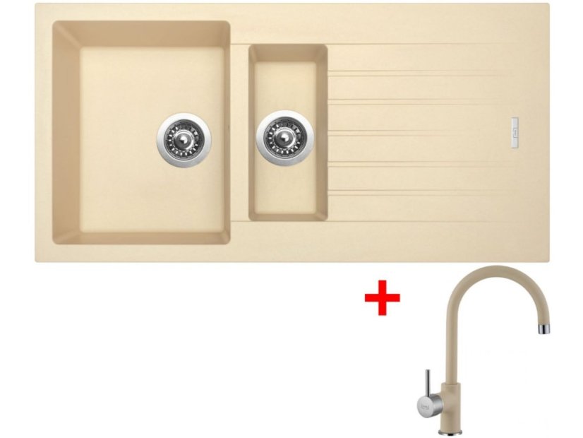 Set Sinks Perfecto 1000.1 Sahara + Vitalia GR