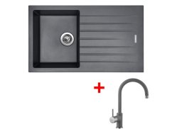 Set Sinks Perfecto 860 Titanium + Vitalia GR