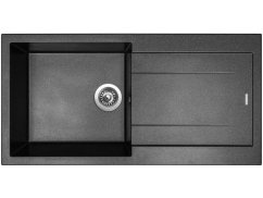 Set Sinks AMANDA 990 Metalblack + batéria Sinks MIX 35 PROF S chróm