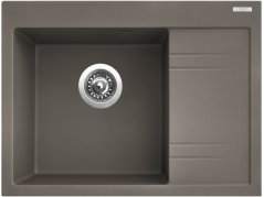 Granitový drez Sinks RIM 650 L Truffle ľavý