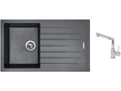 Set Sinks PERFECTO 860 Titanium + baterie Sinks MIX 350 P chrom