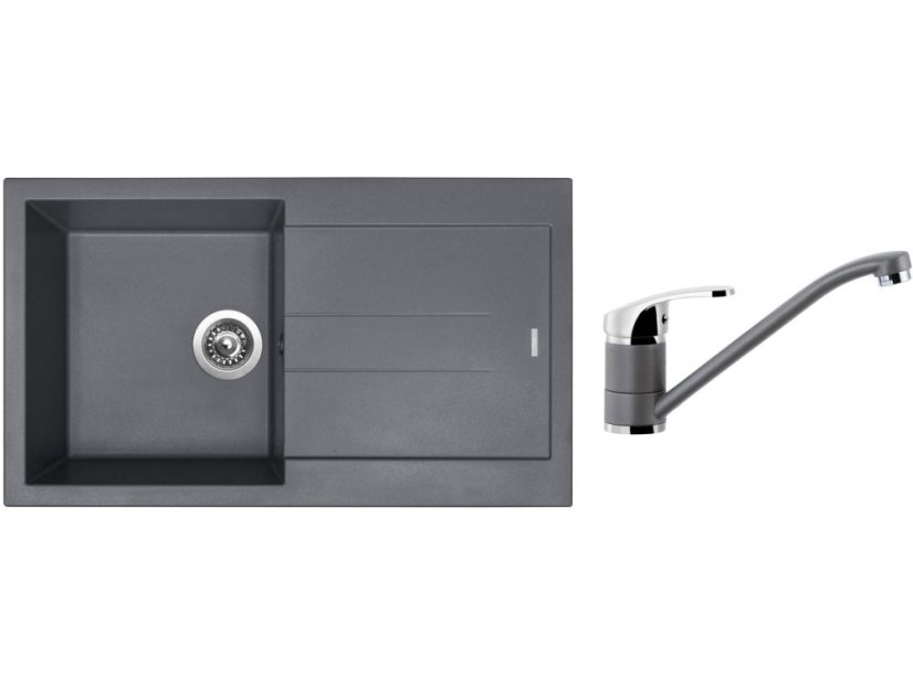 Set Sinks AMANDA 860 Titanium + baterie Sinks PRONTO Titanium