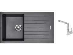 Set Sinks PERFECTO 860 Titanium + baterie Sinks MIX 350 P chrom