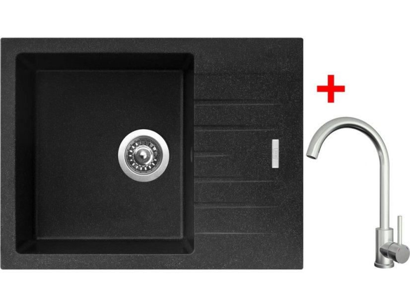 Sinks PERFECTO 650 Granblack + ARCO celonerezová