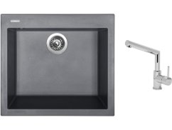 Set Sinks CUBE 560 Titanium + baterie Sinks MIX 350 P chrom Set Sinks CUBE 560 Titanium + baterie Sinks MIX 350 P chrom