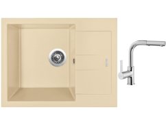 Set Sinks AMANDA 650 Sahara + baterie Sinks ENIGMA S chrom