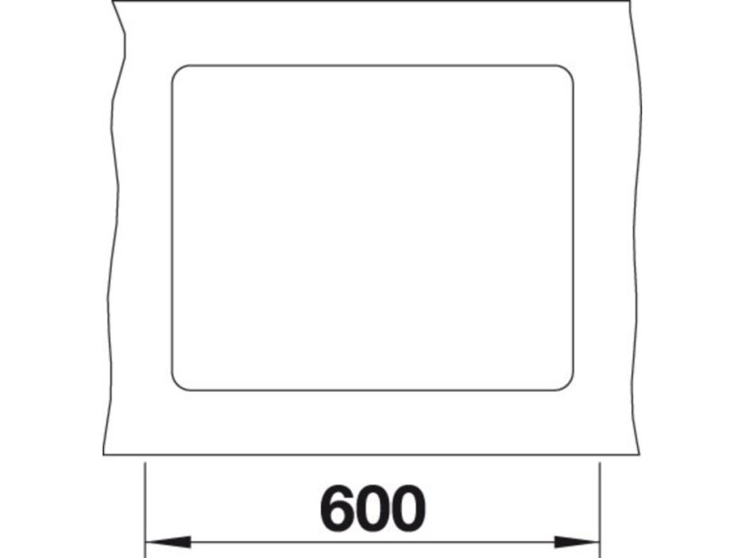 Granitový dřez Blanco SUBLINE 500 F InFino šedá skála bez táhla