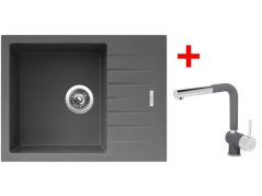 Sinks PERFECTO 650 Titanium + Mix 3 P GR