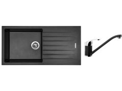 Set Sinks PERFECTO 1000 Metalblack + baterie Sinks PRONTO Metalblack