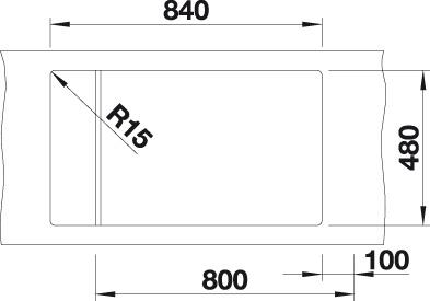 Granitový dřez Blanco ELON XL 8 S Šedá vulkán