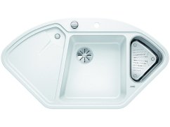 Granitový drez Blanco DELTA II-F InFino biela s excentrom