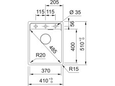 Granitový dřez Franke MRG 610-37 RTL Bílá led
