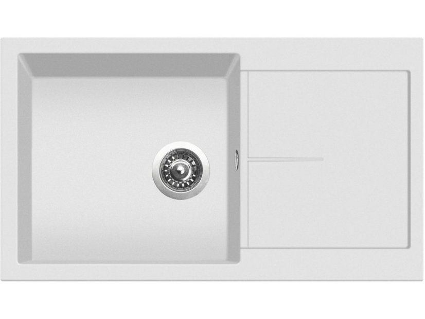 Set Sinks Infinity 860 Milk + Elasta nerez/černá